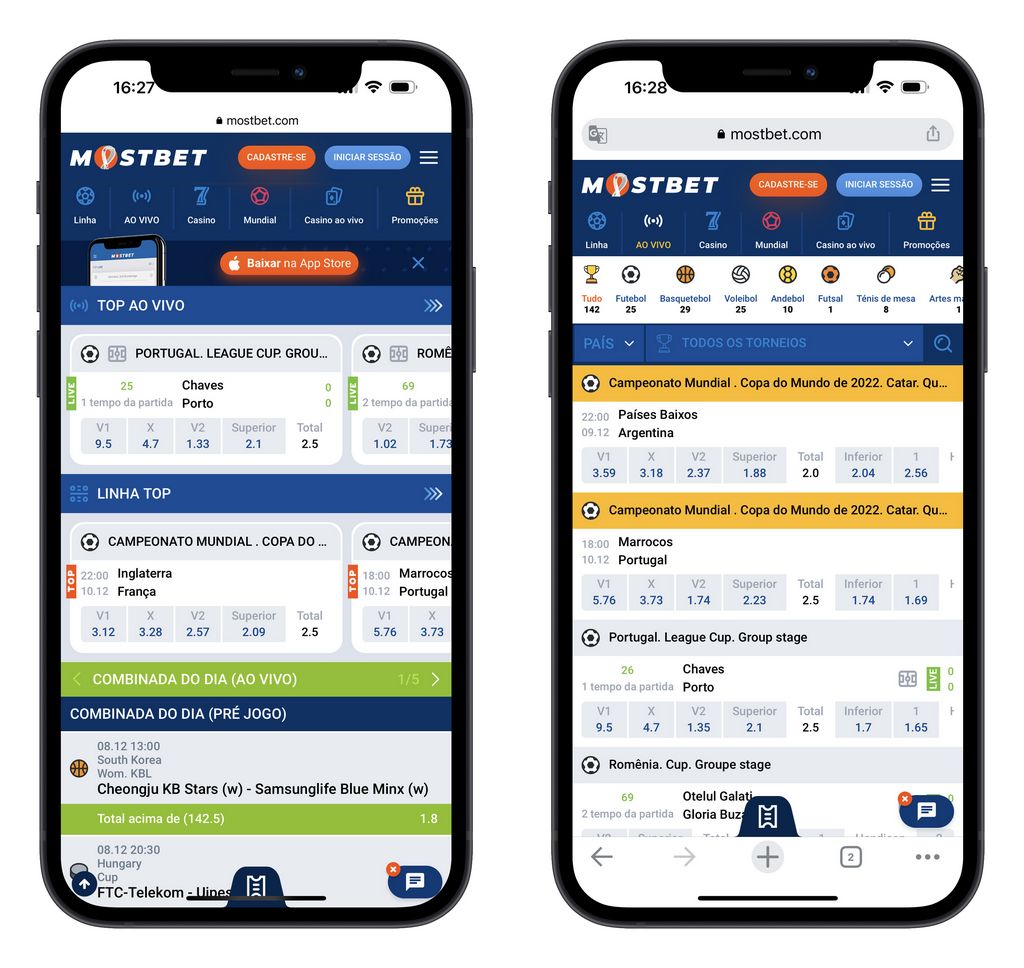 Como usar apostas duplas na Mostbet